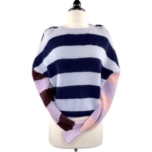 Parker NY Multicolor Striped Mohair Blend Sweater. Size S